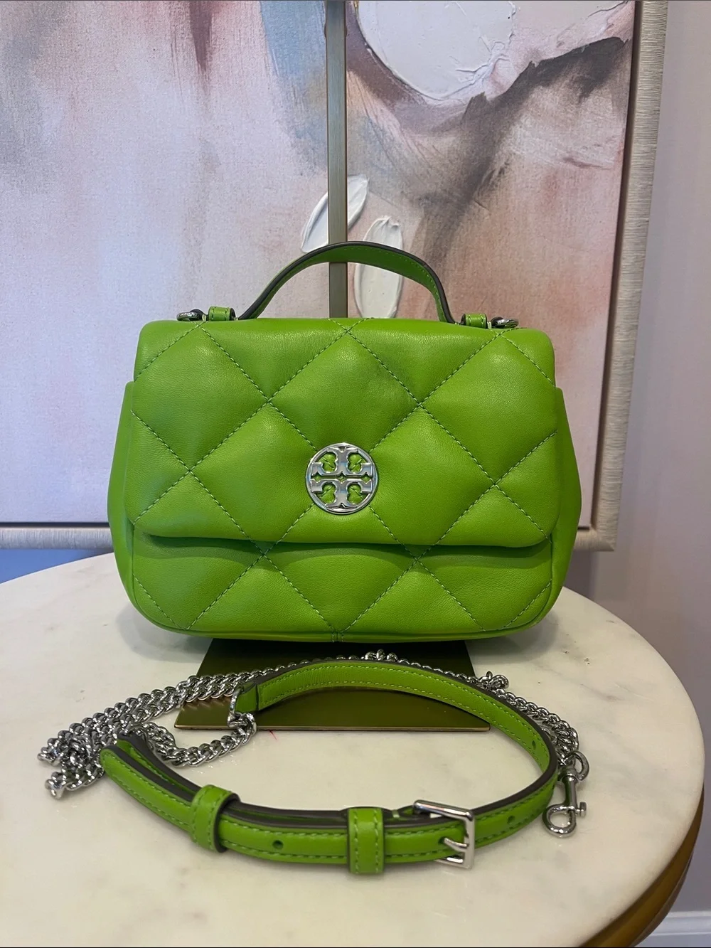 NWT Tory Burch Willa Soft Quilted Top Handle Bag